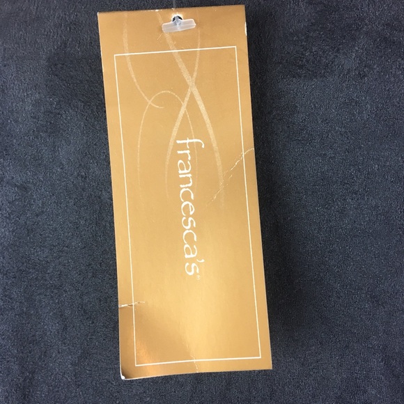 Francesca’s black open front mixed media cardigan - Picture 7 of 9